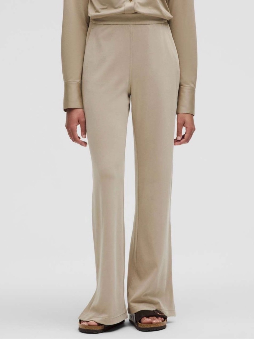 Lululemon 2025 Softstreme High-Rise Wide-Leg Pants in Sheer Oak Size S